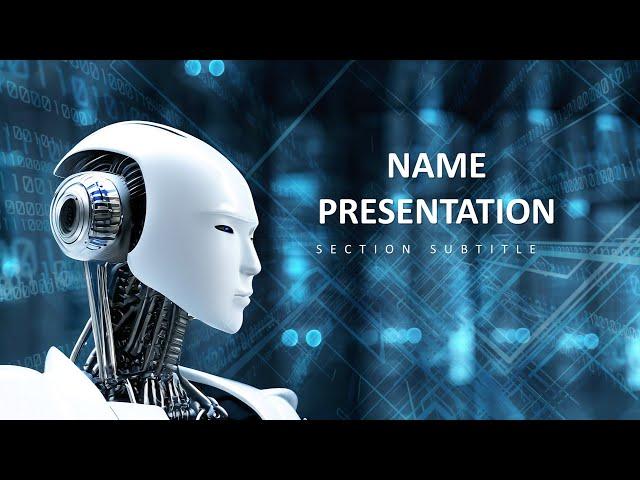 Robot and AI PowerPoint Template for Stunning Design Presentations