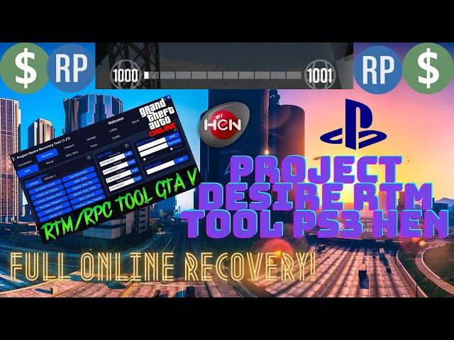 Project Desire RTM Tool - GTA V - PS3 HEN - [HEN ONLY VERSION] (LINK IN DESCRIPTION)