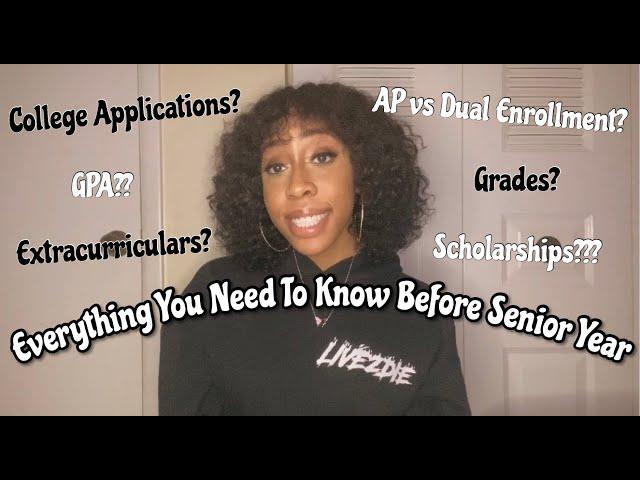 HIGH SCHOOL ADVICE | Everything You Need To Know Before Your SENIOR YEAR | Its Chi