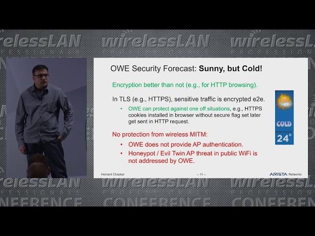 WPA3, OWE and DPP | Hemant Chaskar | WLPC Phoenix 2019