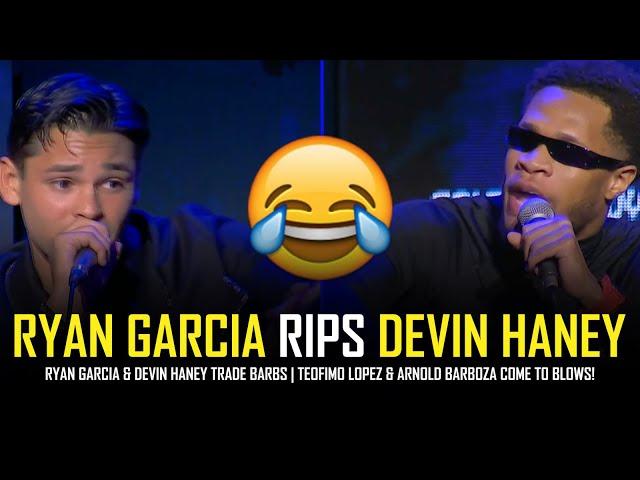 RYAN GARCIA RIPS DEVIN HANEY / TEOFIMO LOPEZ & ARNOLD BARBOZA COME TO BLOWS!!! 