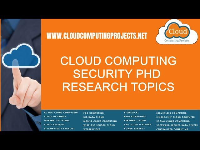 Cloud Computing Security PhD Research Topics | Cloud Computing Security MS Research Topics