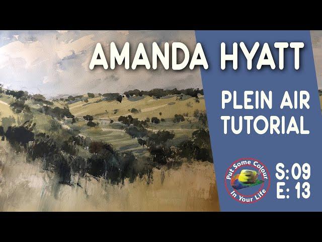 Watercolour painting techniques and plein air tutorial with Amanda Hyatt I Colour In Your Life