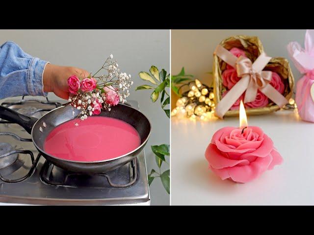 3 Manualidades para SAN VALENTIN Reciclando Residuos de VELAS- Ideas Fáciles y Rápidas para el Hogar