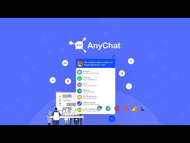 AnyChat Lifetime Deal $9 - All In One Chat Button For Websites