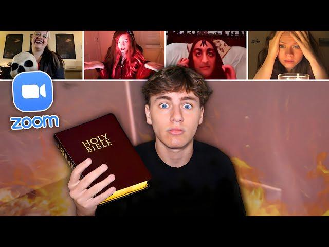 Reading Bible In Satanic Zoom Class