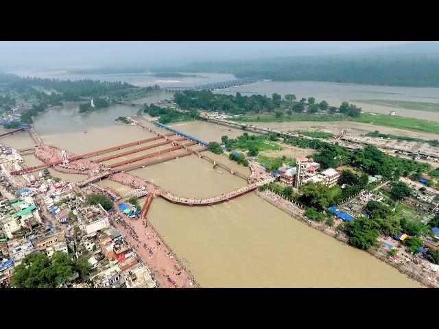 Har Ki Pauri Haridwar drone view 360