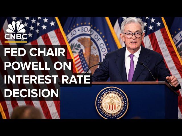 Federal Reserve Chair Jerome Powell speaks after Fed holds interest rates steady — 7/31/2024