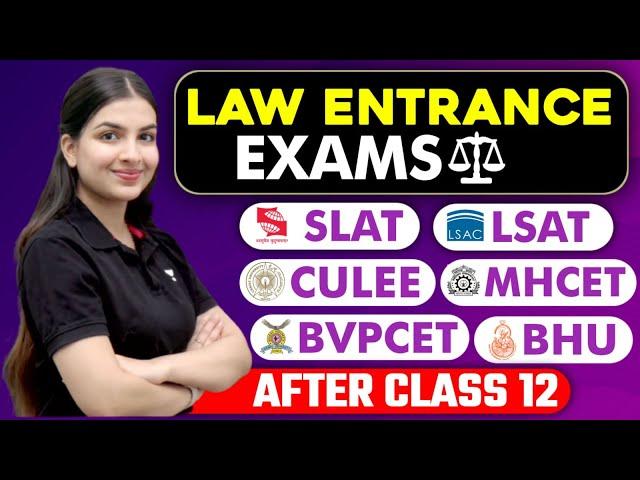 LAW ENTRANCE EXAMS AFTER CLASS 12TH | CLAT, AILET, SLAT, LSAT, CULEE, MHCET, BHU | Unacademy CLAT