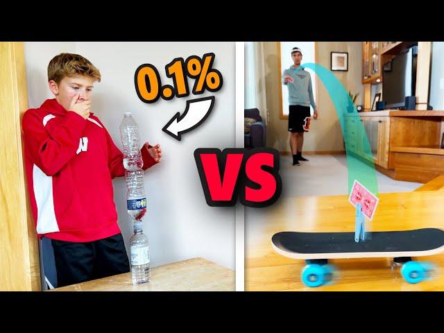 BOTTLE FLIPPER vs TRICK SHOOTERS (ft. Tricksters)