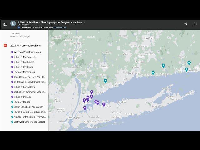 Long Island Sound Resilience Planning Support Program - Awardee Announcement (December 2024)