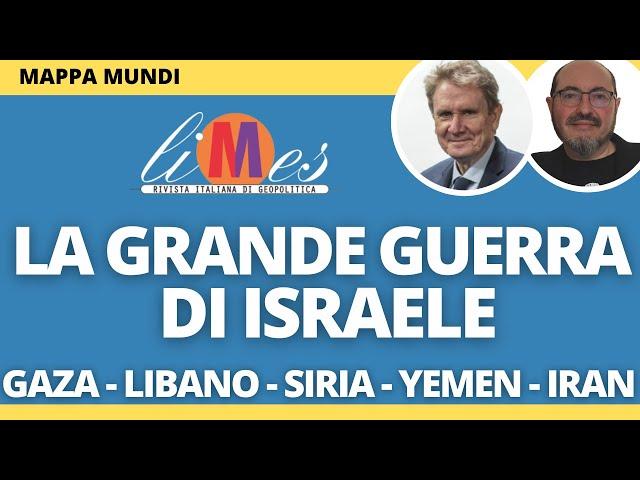 La grande guerra di Israele - Gaza, Libano, Siria, Yemen, Iran - MappaMundi con Lucio Caracciolo