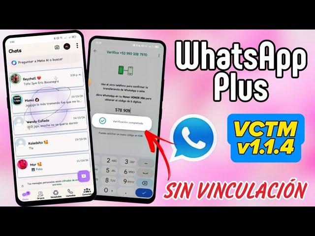 Nuevo WhatsApp Plus ACTUALIZADO v1.1.4  Instalar paso a paso -SIN VÍNCULAR