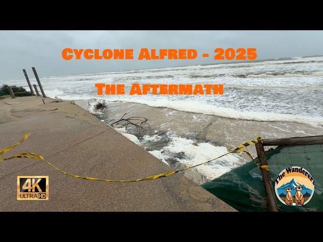 Cyclone Alfred 2025 - Gold Coast Beach destruction #cyclonealfred #goldcoast #storm #naturaldisaster