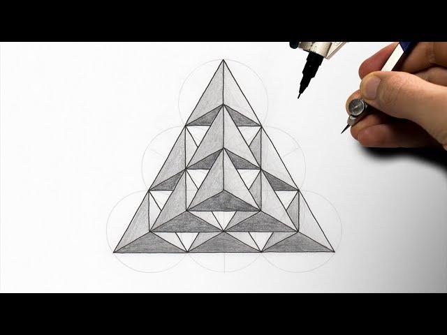 Drawing a Pyramid of Tetrahedrons ▲ Sacred Geometry