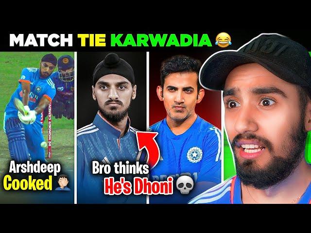 WTF! Arshdeep yeh KYA KIYA LAST BALL pe!!  - Match TIED  | IND vs SL