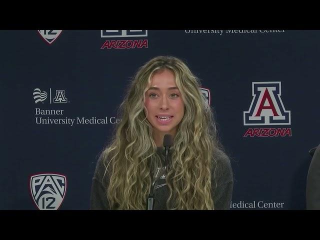 Arizona Softball Players - Allie Skaggs, Olivia DiNardo, Jasmine Perezchica, & Blaise Biringer