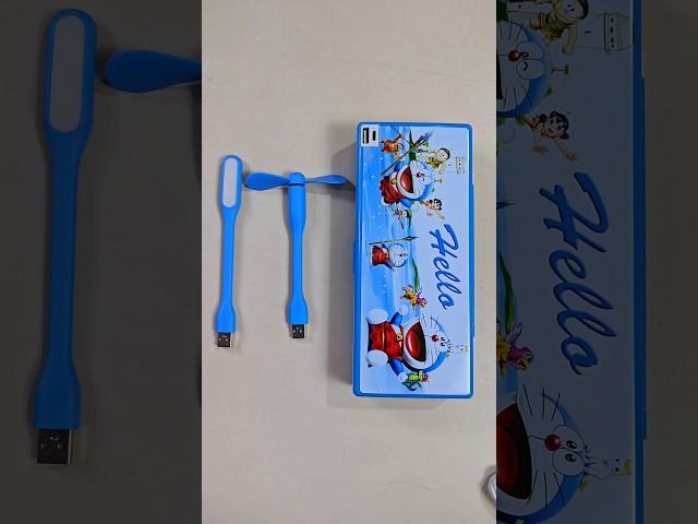 doraemon geometry box with USB light and fan, doraemon pencil case, #geometrybox #doraemonstationery