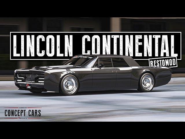 1965 Lincoln Continental Render - this Restomod should be in The Matrix