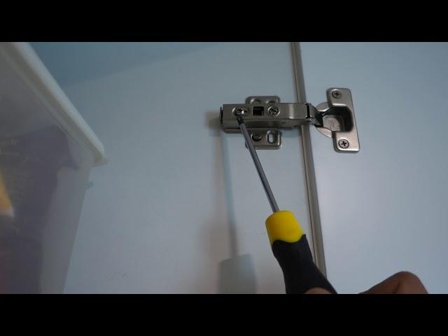 how to adjust cabinet door hinges DIY