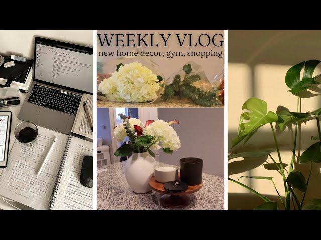 PRODUCTIVE WEEKLY VLOG! Work, Gym Grind, Trader Joes,  New Apartment Decor | Neidg Axi