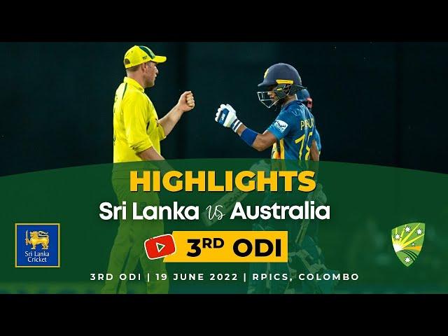 Sri Lanka complete highest chase at Premadasa | 3rd ODI Highlights | Sri Lanka vs Australia 2022