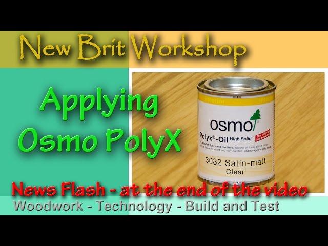 Methods of Applying Osmo PolyX Oil