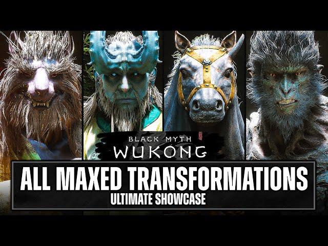 All TRANSFORMATIONS, MAX UPGRADES, Damage Tests & MOVESETS in Black Myth Wukong - ULTIMATE Showcase