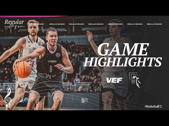 VEF Riga v Telekom Baskets Bonn | Highlights | #BasketballCL 2024-25