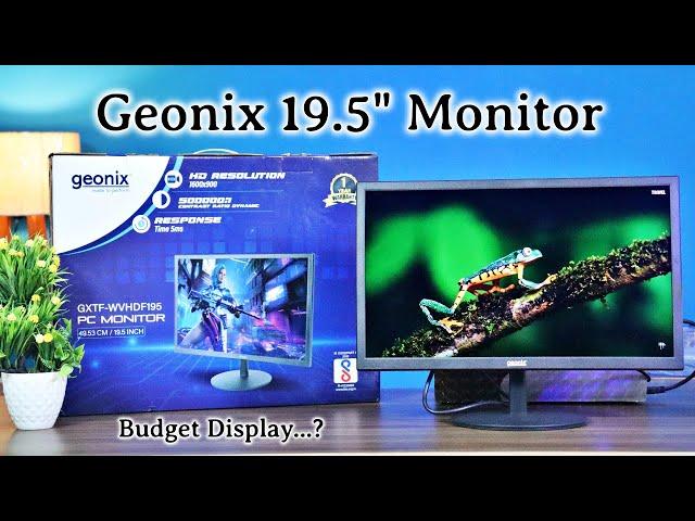Geonix PC Monitor (19.5 Inch), VGA & HDMI, LED Display