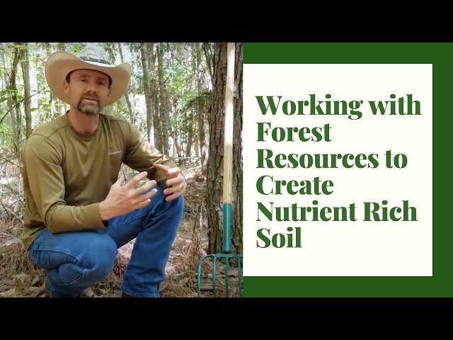 Working with Forest Resources to Create Nutrient-Rich Garden Soil