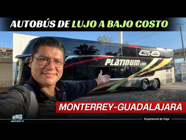 Platinum Line: La experiencia de lujo en un autobús de dos pisos de Monterrey a Guadalajara.