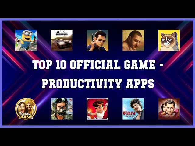 Top 10 Official Game Android Apps