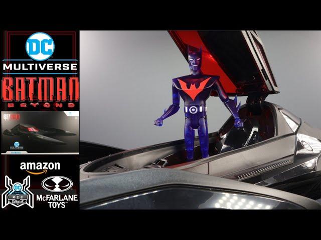 McFarlane DC Multiverse BATMAN BEYOND BATMOBILE Gold Label Amazon Exclusive Vehicle Figure Review