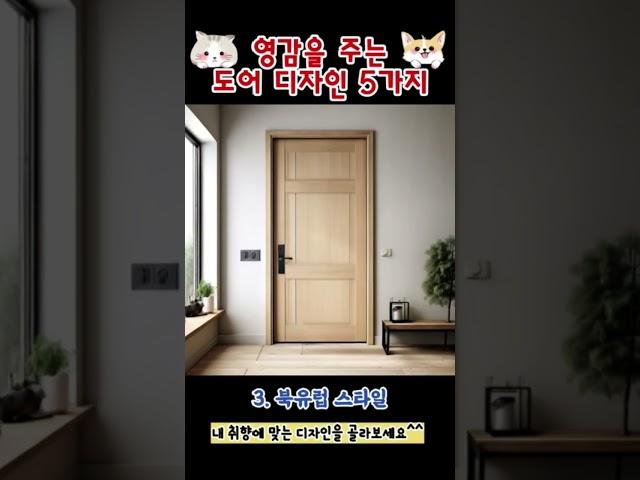 요즘 인기있는 도어 디자인 트렌드 5가지! 집안 분위기 업그레이드