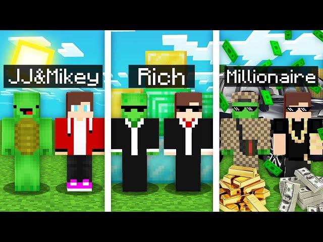 Minecraft, BUT JJ and Mikey Never Stop Getting Richer In Minecraft - Maizen Mizen Mazien Parody