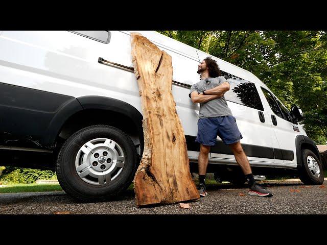 Beautiful Free Slab Turned into Custom Woodwork (for my tiny house)