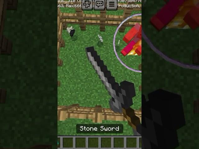 How Many Shots Of Stone Sword We Need To Kill A Zombie In Minecraft #minecraft #stonesword #gaming