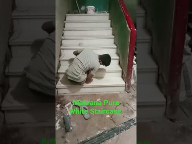 Makrana Pure White Staircase || White | Staircase