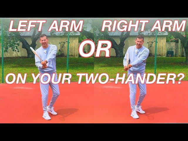 Left Arm vs Right Arm Dominance on Your Two-Handed Backhand