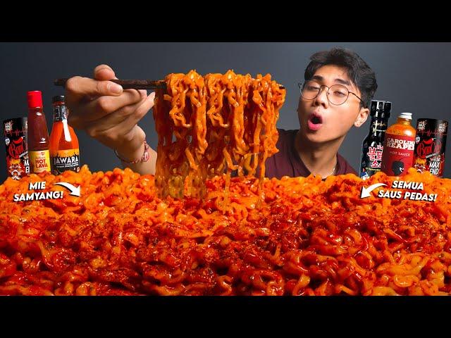 EXTREME!! MUKBANG MIE SAMYANG DICAMPUR 5 JENIS SAUS PEDAS SEKALIGUS!! GAK NGOTAK!!