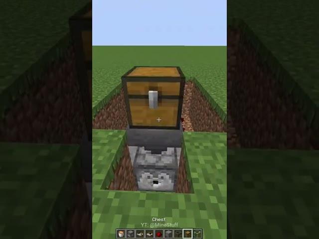 Minecraft: Trash bin tutorial! #shorts