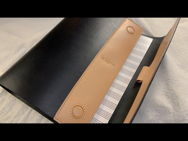 Making a leather diary with magnets / binder notebook