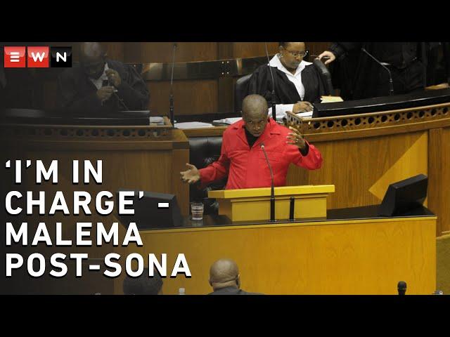 ‘I’m in charge!’ - Malema at post-Sona debate