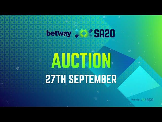 Betway SA20 Season 2 Auction
