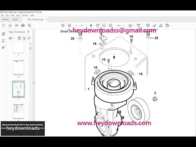 Still Forklift EGU-M Electric Pallet Truck Spare Parts List Manual
