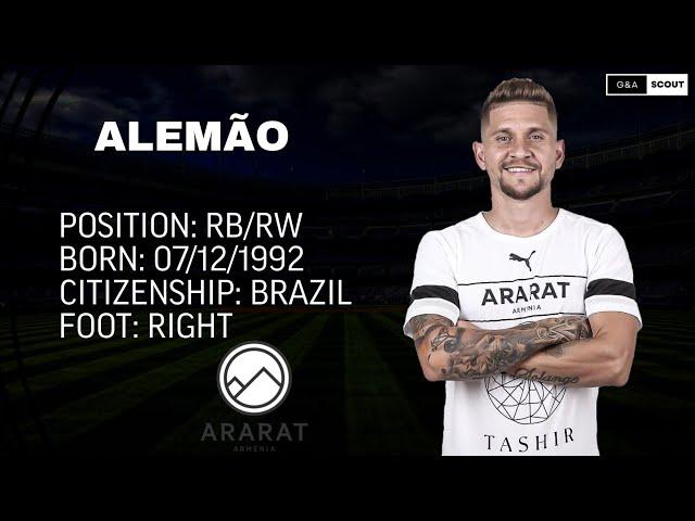 EXCLUSIVE:  Alemão | FC Ararat-Armenia | RB | 2022/23