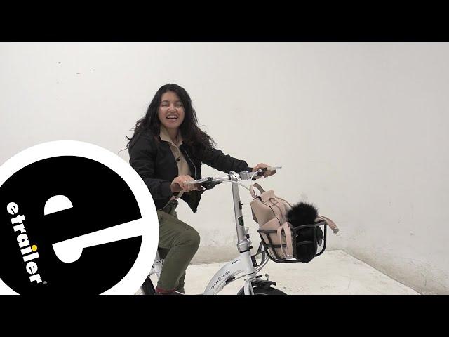 etrailer | Feature Review Front Cargo Basket for Dahon Folding Bikes