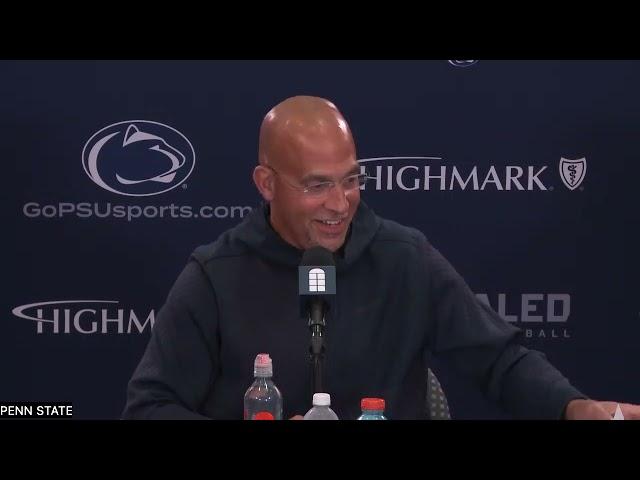 James Franklin shares a Penn State football injury update, previews UCLA in weekly press conference