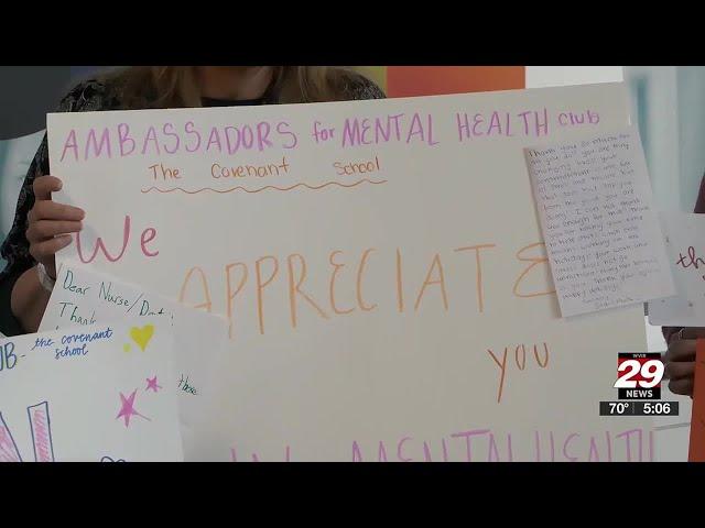 High schoolers send support to UVA Health workers